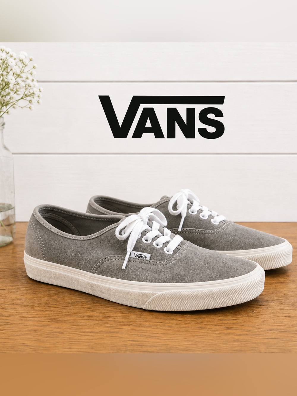 VANS HEIQ ECO DRY SUEDE WATER-REPELLENT SHOES – SIZE 8 (WOMEN) 6,5 (MEN)